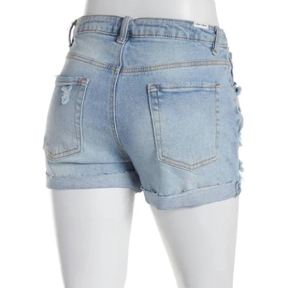 ALMOST FAMOUS- Denim Shorts, High Waisted Mom Shorts, NEW - Picture 4 of 4